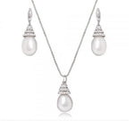 Freshwater Cultured Pearl Pendant Necklace & Earrings Set - Pobjoy Diamonds