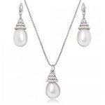 Freshwater Cultured Pearl Pendant Necklace & Earrings Set - Pobjoy Diamonds