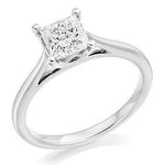 Segovia Four Prong Princess Cut Diamond Ring 1.00 To 3.00 Carat - Pobjoy Diamonds