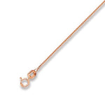 9K Rose Gold Ladies Curb Neck Chain - Pobjoy Diamonds