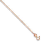 9K Rose Gold Ladies Curb Neck Chain-Pobjoy Diamonds