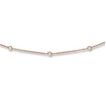 Yard of Diamonds 18K Rose Gold  Necklace - Pobjoy Diamonds