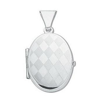 Silver Harlequin Locket - Pobjoy Diamonds