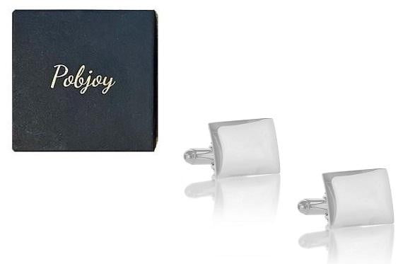 Sterling Silver Domed Cufflinks-Pobjoy Diamonds