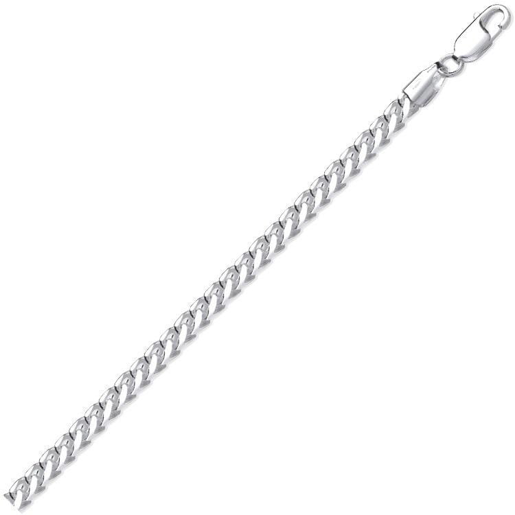 Sterling Silver Franco Solid Heavy Neck Chain - Pobjoy Diamonds