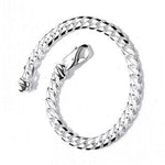 Gent's Silver Curb Medium Bracelet - Pobjoy Diamonds