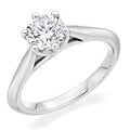 18K Gold 1.20 Carat Round Brilliant Cut Solitaire Lab Grown Diamond Ring F/VS1 - Pobjoy Diamonds