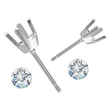 Load image into Gallery viewer, 18K White Gold Bespoke RBC Diamond Stud Earrings 0.40 - 0.60 Carat - Pobjoy Diamonds