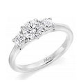 Platinum 1.50 Carat Lab Grown Diamond Trilogy Ring - Pobjoy Diamonds