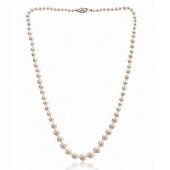 Freshwater White Pearl & Silver Necklace - Pobjoy Diamonds