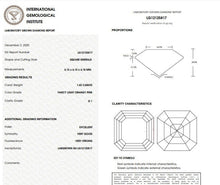 Load image into Gallery viewer, 1.42 Carat Emerald Cut Fancy Light Orangy Pink Lab Grown Diamond