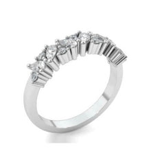 Load image into Gallery viewer, Platinum Round &amp; Pear Diamond Cocktail Ring 1.00 Carat