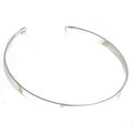 Ladies Sterling Silver Plain Cuff Bangle - Pobjoy Diamonds