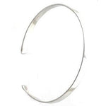 Ladies Sterling Silver Plain Cuff Bangle - Pobjoy Diamonds