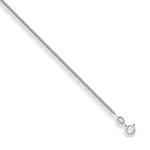 9K White Gold Ladies Classic Curb Neck Chain 1.5mm - Pobjoy Diamonds