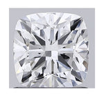 Platinum Lab Created Cushion Brilliant Cut Diamond Halo Ring - E/VS1