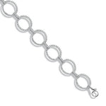 9K White Gold Hoops & Diamond Bracelet 1.20 Carats