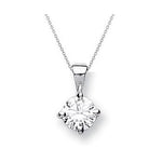 18K Gold Diamond Pendant & Neck Chain - 0.63 Carat H/VVS2 - Pobjoy Diamonds