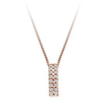 9K Rose Gold 0.35 CTW Diamond Circle Pendant - Pobjoy Diamonds