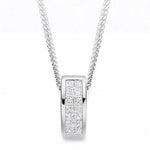 18K White Gold 0.25 CTW Diamond Circular Pendant From Pobjoy Diamonds