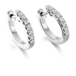 18K Gold Round Brilliant Cut Diamond Earrings 0.25 CTW - Pobjoy Diamonds