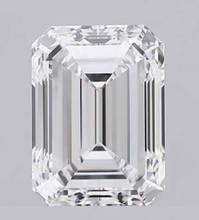 Load image into Gallery viewer, Platinum 1.80 Carat Emerald Cut Lab Diamond Trilogy Ring - E/VS1 - Pobjoy Diamonds