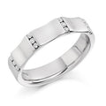 Gents Designer 950 Platinum Diamond Ring G-H/Si - Pobjoy Diamonds