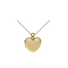 Load image into Gallery viewer, 9K Yellow Gold Ladies Small Heart Locket &amp; Neck Chain - Pobjoy Diamonds