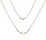 Ladies 9K Yellow Gold Hugs & Kisses Pendant Necklace-Pobjoy Diamonds