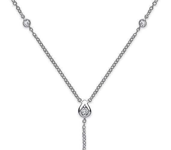 18K White Gold Ladies Diamond Necklace 0.32 CTW - Pobjoy Diamonds