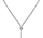 18K White Gold Ladies Diamond Necklace 0.32 CTW - Pobjoy Diamonds