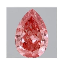 Load image into Gallery viewer, Fancy Vivid Pink Pear Shape Lab Grown Diamond 1.30 Carat