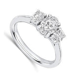 Oval Lab Diamond Trilogy Ring 1.60 Carats