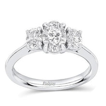 Load image into Gallery viewer, Oval Lab Diamond Trilogy Ring 1.60 Carats