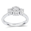 Oval Lab Diamond Trilogy Ring 1.60 Carats