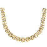 9K Yellow & White Gold Panther Ladies Necklace-Pobjoy