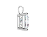 18K White Gold 0.50 Carat Princess Cut Diamond Pendant