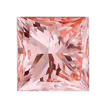 Load image into Gallery viewer, 18K Gold Fancy Vivid Pink Princess Cut Lab Grown Diamond 1.53 Carat Ring VS2 - Pobjoy Diamonds