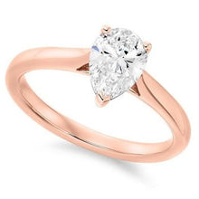 Load image into Gallery viewer, Pear Shape Lab Diamond Ring 2.00 Carats E/VS1- Pobjoy Diamonds