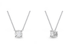 Prong Set Diamond Pendant Necklace 0.70 Carat F/Si1