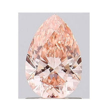 Load image into Gallery viewer, 18K Gold Fancy Intense Pink Pear Cut Lab Diamond Ring