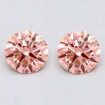 Lab Grown Intense Pink Diamond Stud Earrings - 1.10 Carats