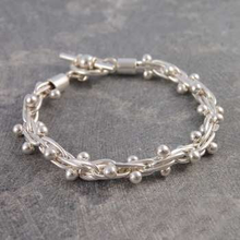 Load image into Gallery viewer, Handmade Silver Peppercorn Bracelet - Pobjoy Diamonds