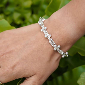 Handmade Silver Peppercorn Bracelet - Pobjoy Diamonds