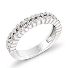 Load image into Gallery viewer, Platinum Bezel Set Diamond Cocktail Ring-Pobjoy Diamonds
