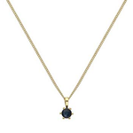 9K Gold Ladies Sapphire Pendant Necklace - Pobjoy Diamonds