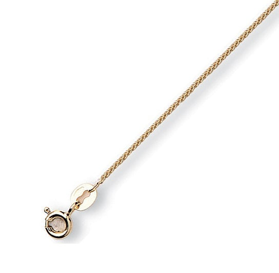 9K Yellow Gold Ladies Spiga Neck Chain - Pobjoy Diamonds