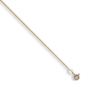 9K Yellow Gold Ladies Spiga Neck Chain - Pobjoy Diamonds