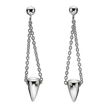 Sterling Silver Urbane Drop Earrings - Pobjoy Diamonds