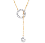 9K Yellow Gold & Diamond Circle Of Life Necklace 